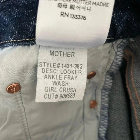 Mother the looker ankle fray in girl crush - Picture 9 of 13